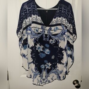 Roz and Ali Kimono Style Top With Attached Under Tank 3X❤️❤️